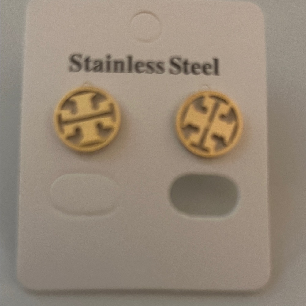 Not Rated Gold Stainless Steel Earrings